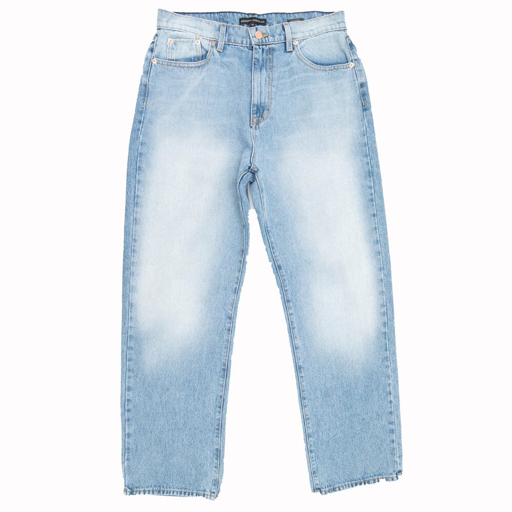 New Modern American Madison Wash Ultra High Rise Jackson Dad Jeans Size 31